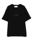 T-shirt Elisabetta Franchi nera EFTS249 strass logo