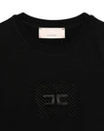 T-shirt Elisabetta Franchi nera EFTS249 strass logo